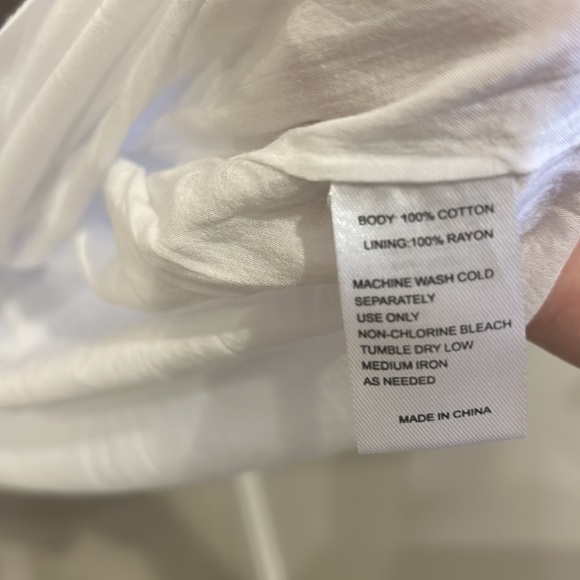 NWT Trovata Birds of Paradis Dolores midi white dress large - Picture 13 of 14